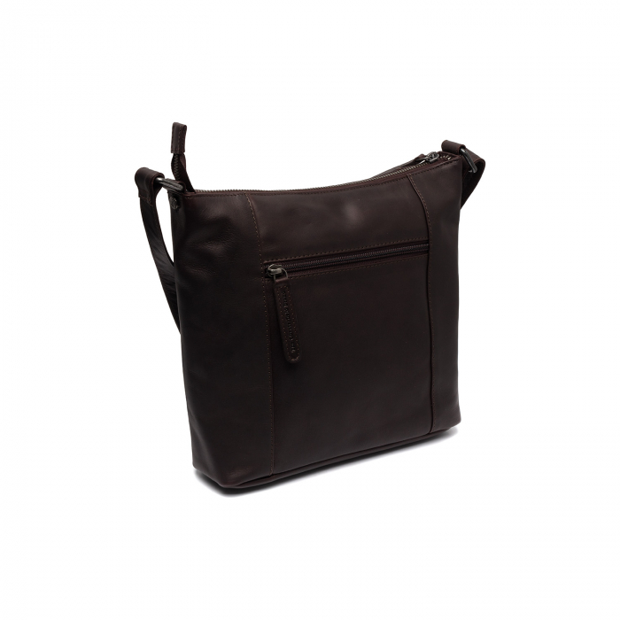 Geanta de dama din piele naturala, The Chesterfield Brand, Vervins, de umar, Maro inchis [6]