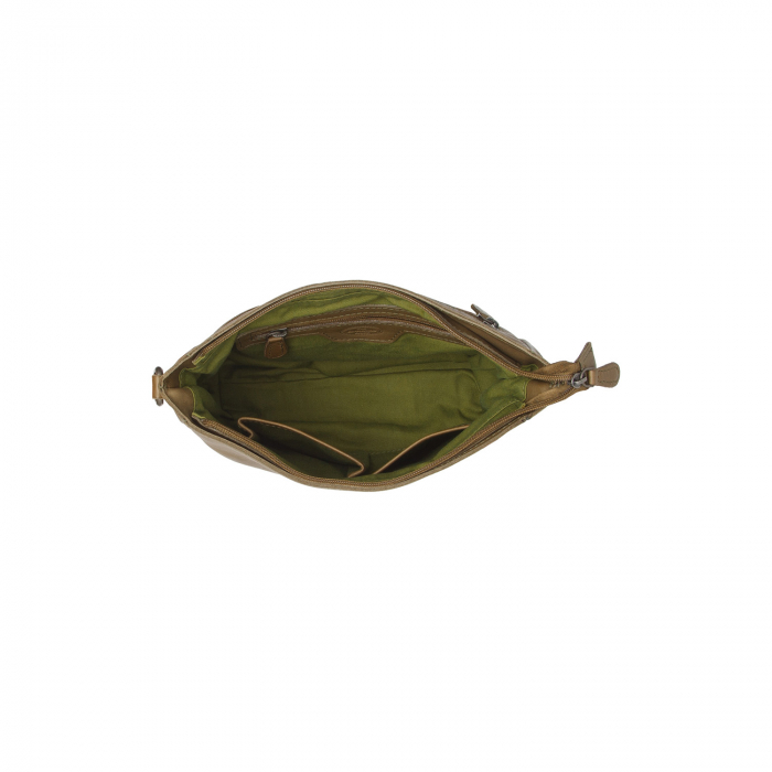 Geanta de dama din piele naturala, The Chesterfield Brand, Weimar, Verde olive [4]