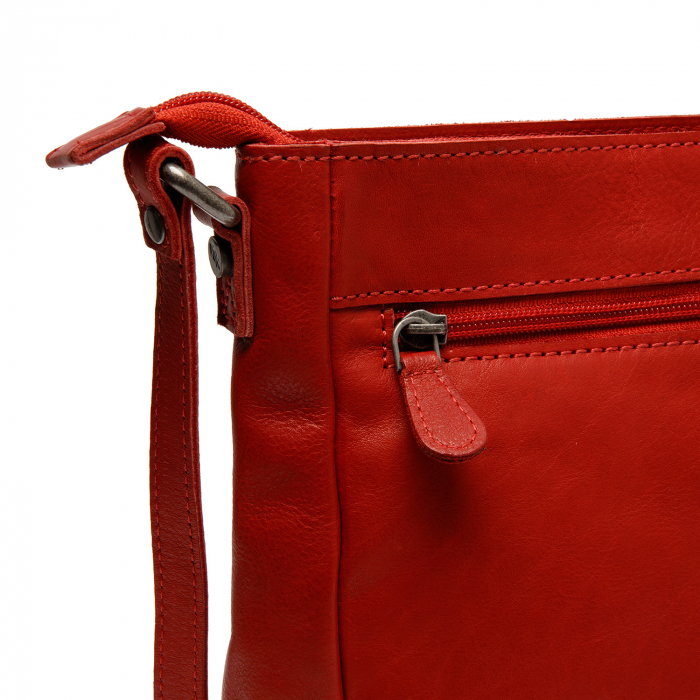 Geanta de dama din piele naturala, The Chesterfield Brand, Weimar, Rosu [5]