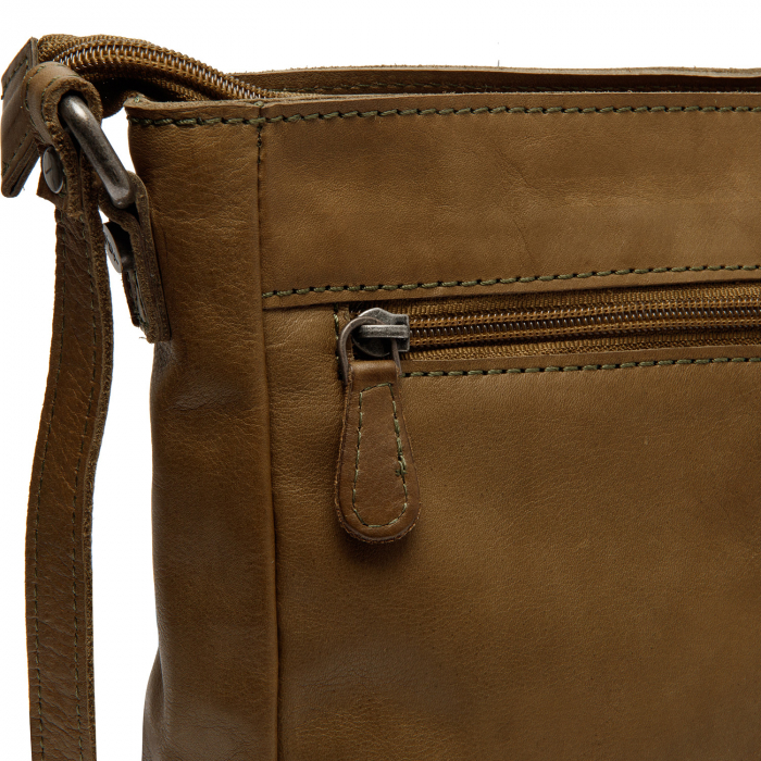 Geanta de dama din piele naturala, The Chesterfield Brand, Weimar, Verde olive [5]