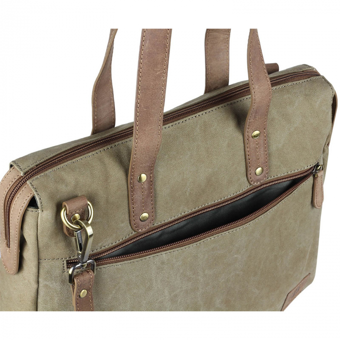 Geanta de dama, Klondike, material textil, Dawson Payton, Kaki Bej [4]