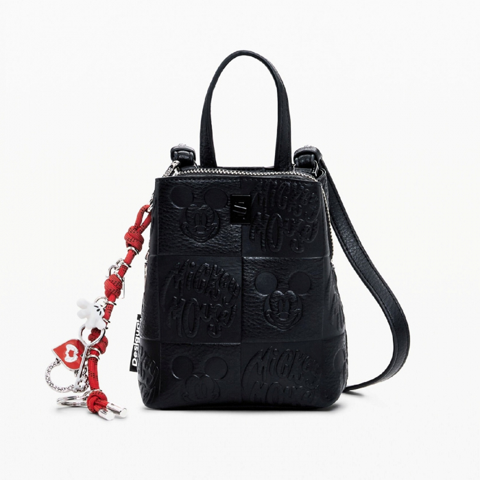 Geanta de dama, pentru telefon, stil rucsac, Desigual, seria All Mickey Sumy, Negru [2]