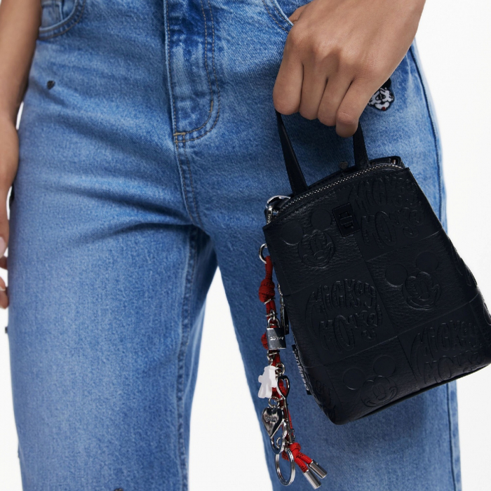 Geanta de dama, pentru telefon, stil rucsac, Desigual, seria All Mickey Sumy, Negru [6]