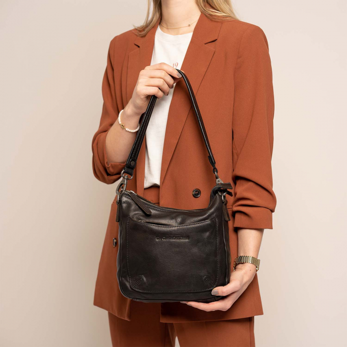 Geanta de dama piele naturala, The Chesterfield Brand, Caroline, Negru [8]