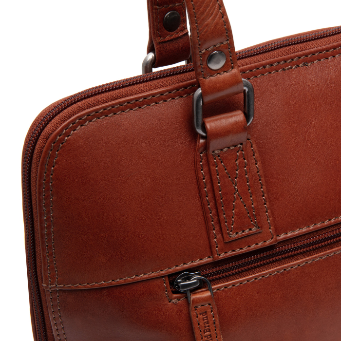 Geanta de dama piele naturala, The Chesterfield Brand, Viamonte, Maro coniac [7]