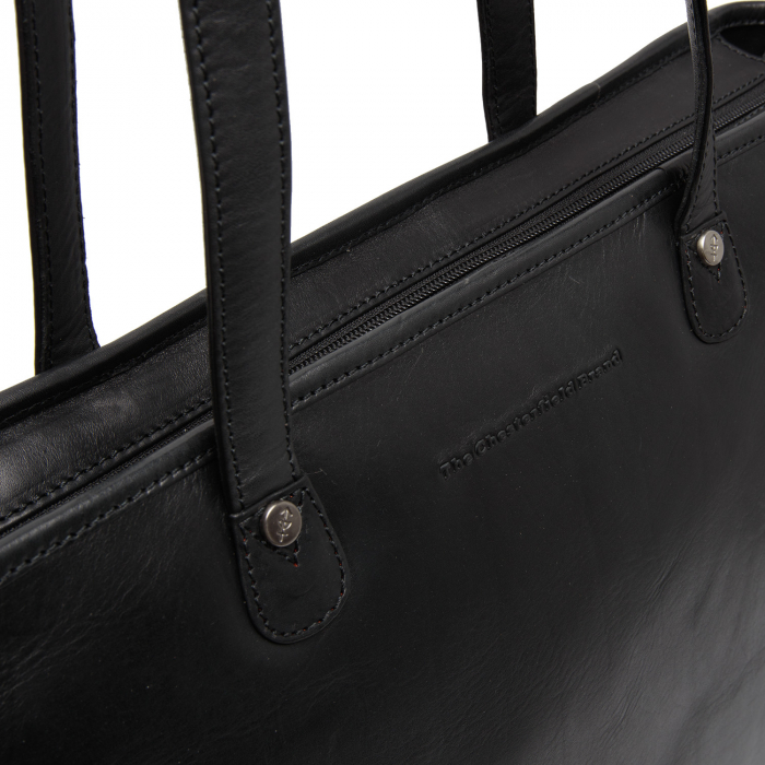 Geanta de dama, shopper, The Chesterfield Brand, din piele naturala, de mana si umar, Astano, Negru [4]