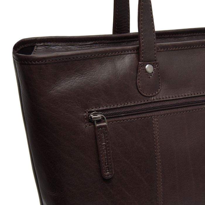 Geanta de dama, shopper, The Chesterfield Brand, din piele naturala, de mana si umar, Astano, Maro inchis [5]