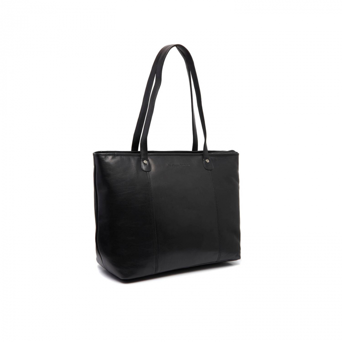 Geanta de dama, shopper, The Chesterfield Brand, din piele naturala, de mana si umar, Ferrera, Negru [1]