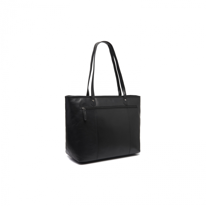 Geanta de dama, shopper, The Chesterfield Brand, din piele naturala, de mana si umar, Ferrera, Negru [6]