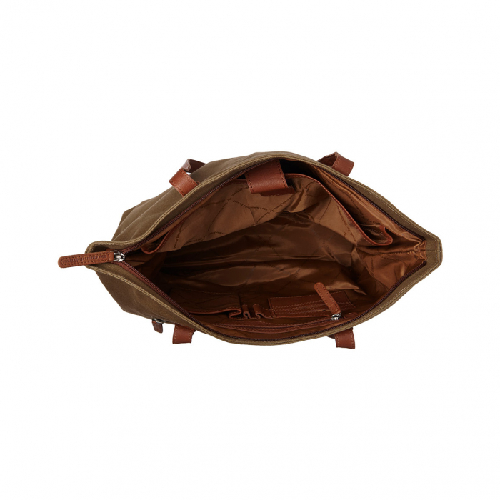 Geanta de dama, The Chesterfield Brand, din material textil, de umar Alicia, Verde olive [3]