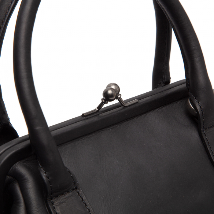 Geanta de dama, The Chesterfield Brand, din piele naturala, de mana si umar Chili, Negru [2]