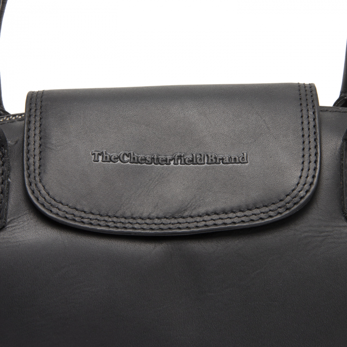 Geanta de dama, The Chesterfield Brand, din piele naturala, de mana si umar, Hockney, Negru [2]