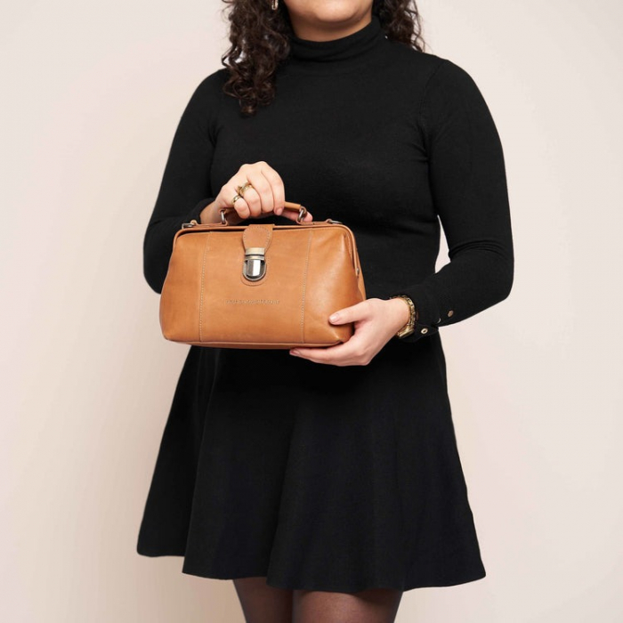 Geanta de dama, The Chesterfield Brand, din piele naturala, de mana si umar Rachael, Maro coniac [3]