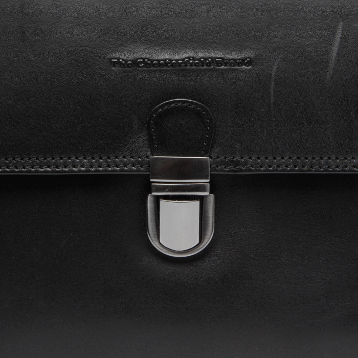 Geanta de dama, The Chesterfield Brand, din piele naturala, de mana si umar, Renata, Negru [2]