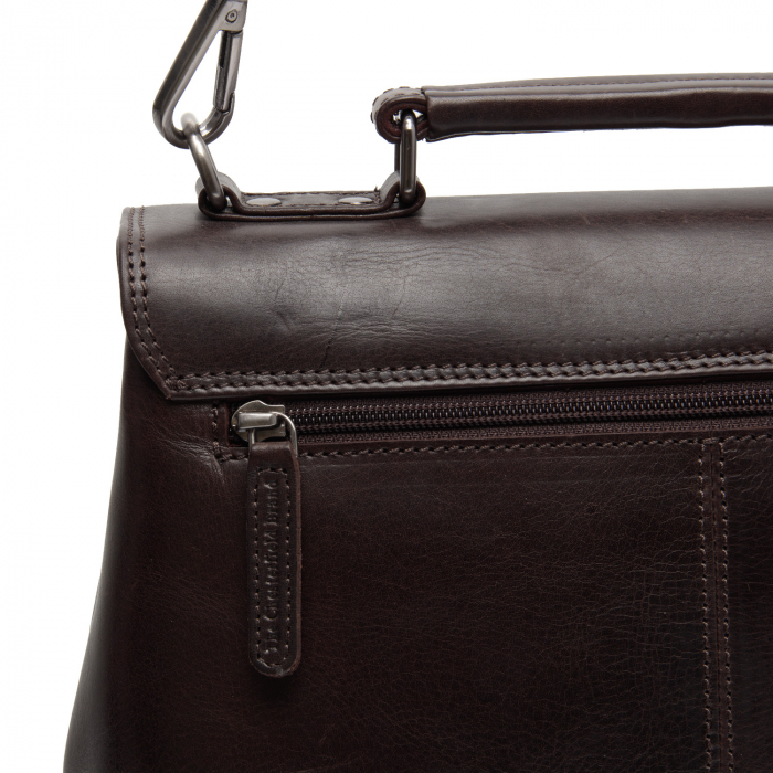 Geanta de dama, The Chesterfield Brand, din piele naturala, de mana si umar, Renata, Maro inchis [6]