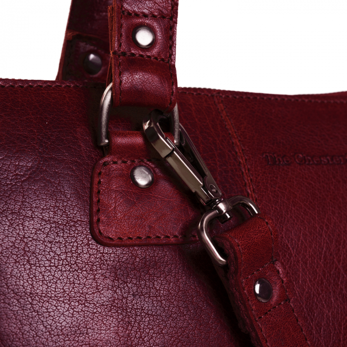 Geanta de dama, The Chesterfield Brand, din piele naturala de umar, Resa, Visiniu [4]