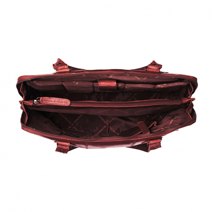 Geanta de dama, The Chesterfield Brand, din piele naturala de umar, Resa, Visiniu [2]