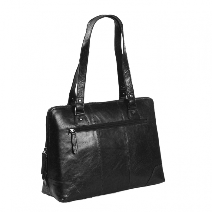 Geanta de dama, The Chesterfield Brand, din piele naturala de umar, Resa, Negru [6]
