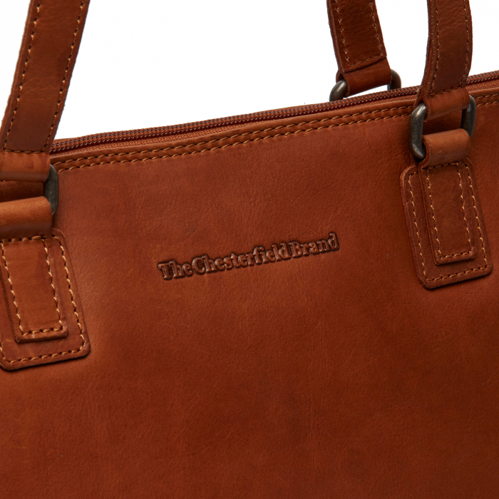 Geanta dama,The Chesterfield Brand, din piele naturala de umar, Santorini, Maro coniac [5]