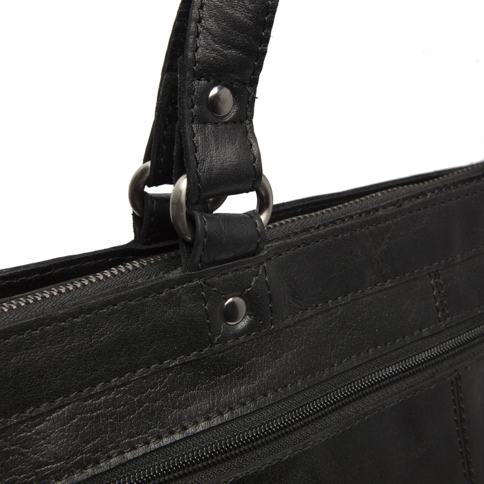 Geanta de dama din piele naturala, The Chesterfield Brand, Stockholm, Negru [3]