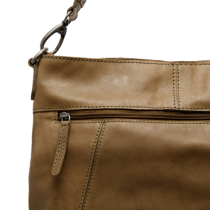 Geanta de dama, The Chesterfield Brand, piele naturala de mana si umar, Sintra, Verde olive [3]