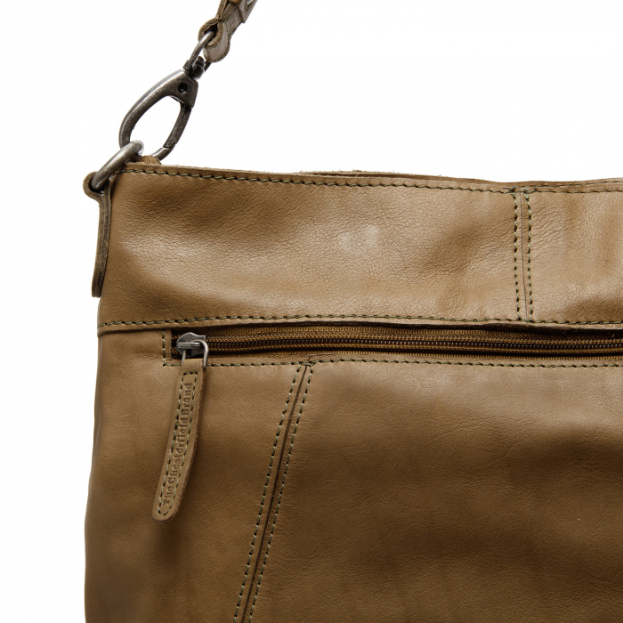 Geanta de dama, The Chesterfield Brand, piele naturala de mana si umar, Sintra, Verde olive [5]