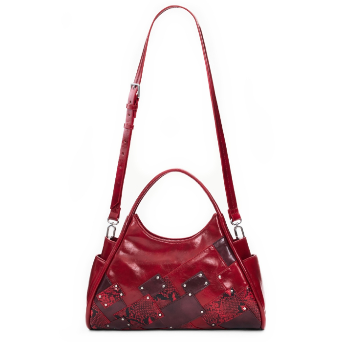 Geanta de dimensiuni medii, de dama, de mana si umar, Desigual, Velvet Rebellion, Rosu [8]