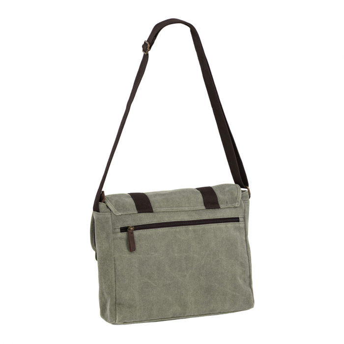 Geanta de laptop Daniel Ray, din material textil, seria McAllen, Verde olive [5]