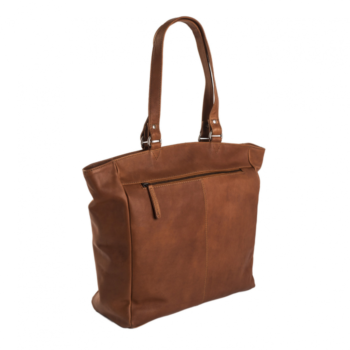 Geanta de laptop din piele naturala, The Chesterfield Brand, Berlin 15.4 inch, Maro coniac [8]