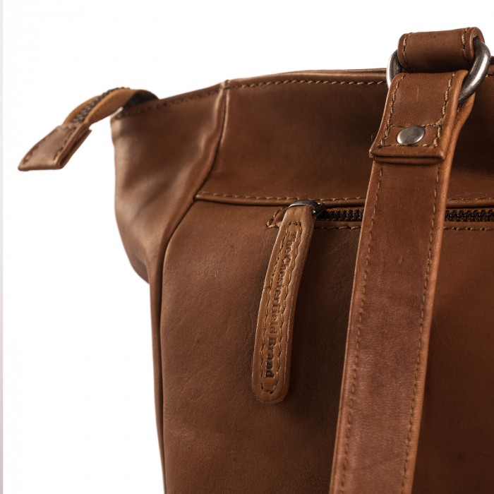Geanta de laptop din piele naturala, The Chesterfield Brand, Berlin 15.4 inch, Maro coniac [7]