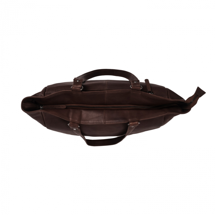 Geanta de laptop din piele naturala, The Chesterfield Brand, Berlin 15.4 inch, Maro inchis [4]