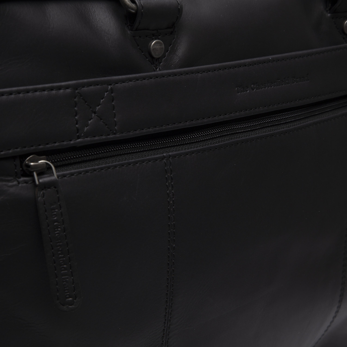 Geanta de laptop din piele naturala, The Chesterfield Brand, Boston, Negru [7]