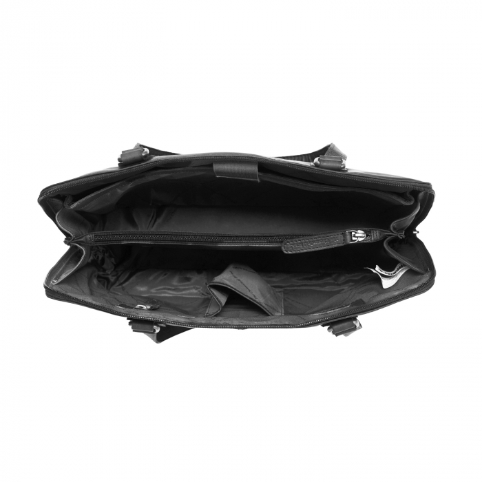 Geanta de laptop din piele naturala, The Chesterfield Brand, Flint 13 inch, Negru [3]