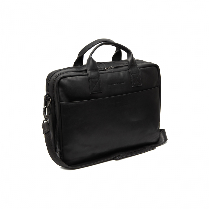 Geanta de laptop din piele naturala, The Chesterfield Brand, Frazer 15 inch, Negru [1]