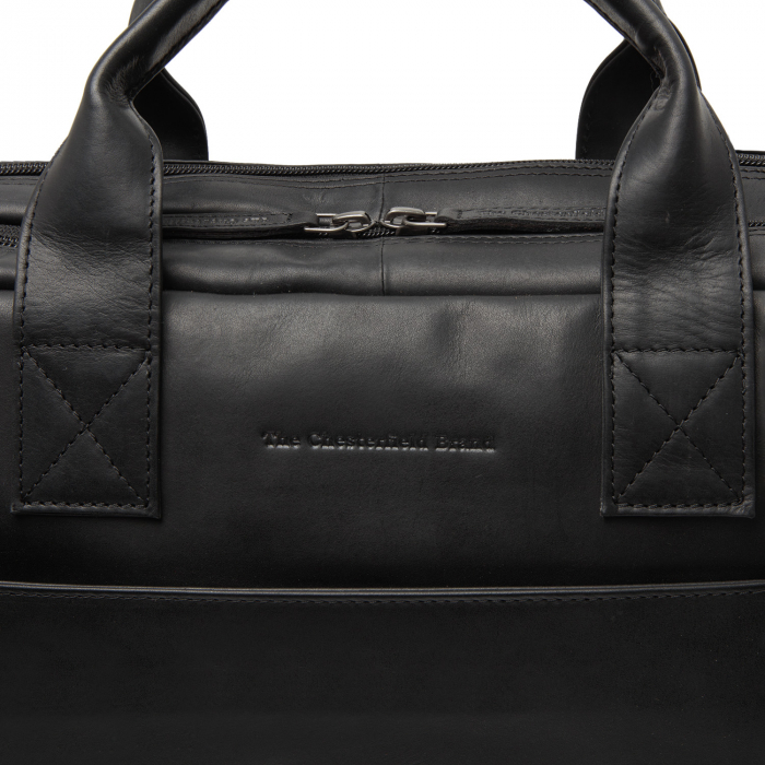 Geanta de laptop din piele naturala, The Chesterfield Brand, Frazer 15 inch, Negru [2]