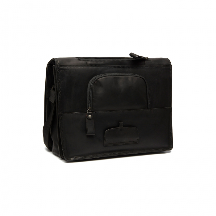 Geanta de laptop din piele naturala, The Chesterfield Brand, Gent, 15.6 inch, Negru [8]