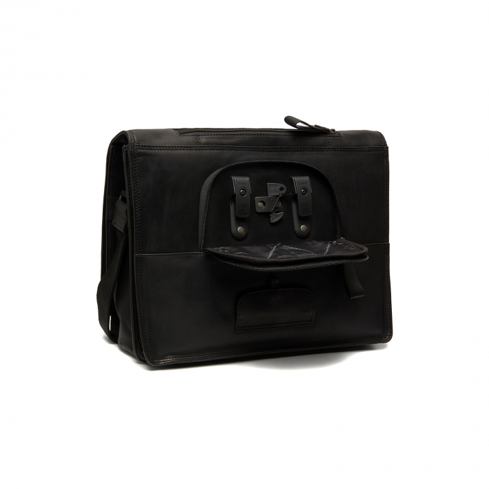 Geanta de laptop din piele naturala, The Chesterfield Brand, Gent, 15.6 inch, Negru [7]