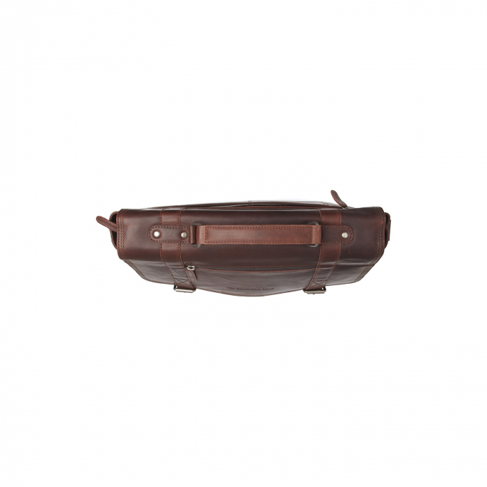 Geanta de laptop din piele naturala, The Chesterfield Brand, Imperia 14 inch, Maro inchis [5]