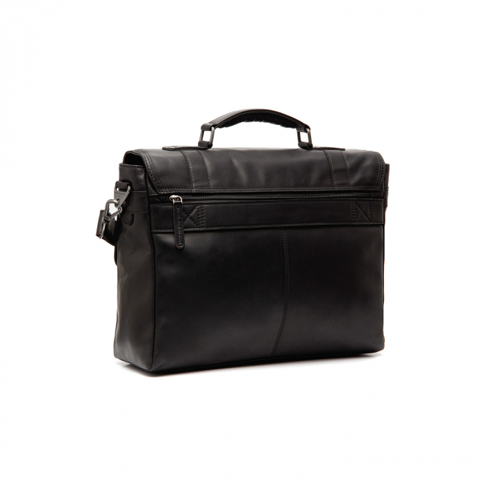 Geanta de laptop din piele naturala, The Chesterfield Brand, Imperia 14 inch, Negru [6]