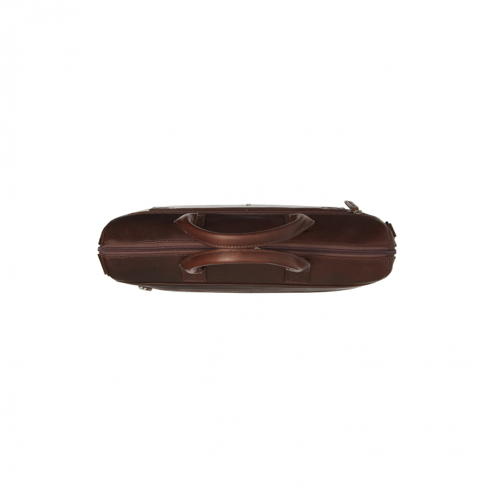 Geanta de laptop din piele naturala, The Chesterfield Brand, Levanto 14 inch, Maro inchis [5]