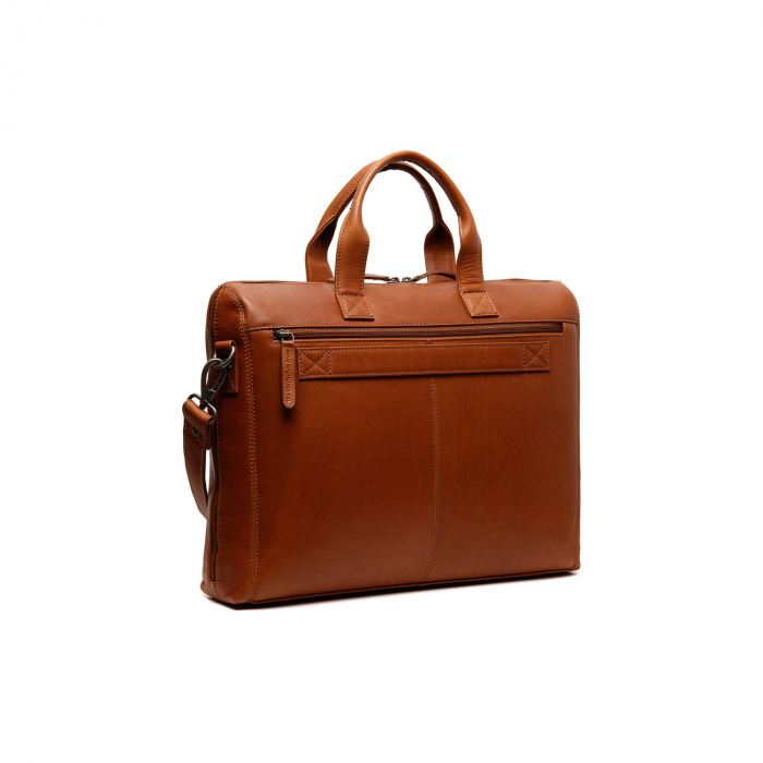 Geanta de laptop din piele naturala, The Chesterfield Brand, Levanto 14 inch, Maro coniac [9]