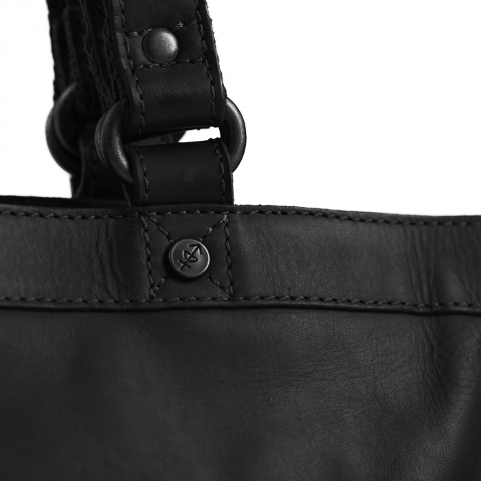 Geanta de laptop din piele naturala, The Chesterfield Brand, Lille, 13 inch, Negru [6]