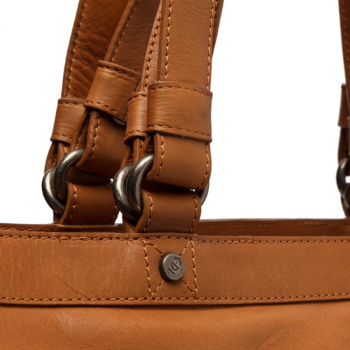 Geanta de laptop din piele naturala, The Chesterfield Brand, Lima, 15 inch, Maro coniac [6]
