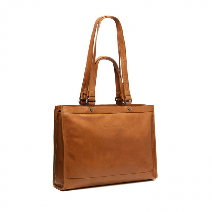 Geanta de laptop din piele naturala, The Chesterfield Brand, Lima, 15 inch, Maro coniac [3]