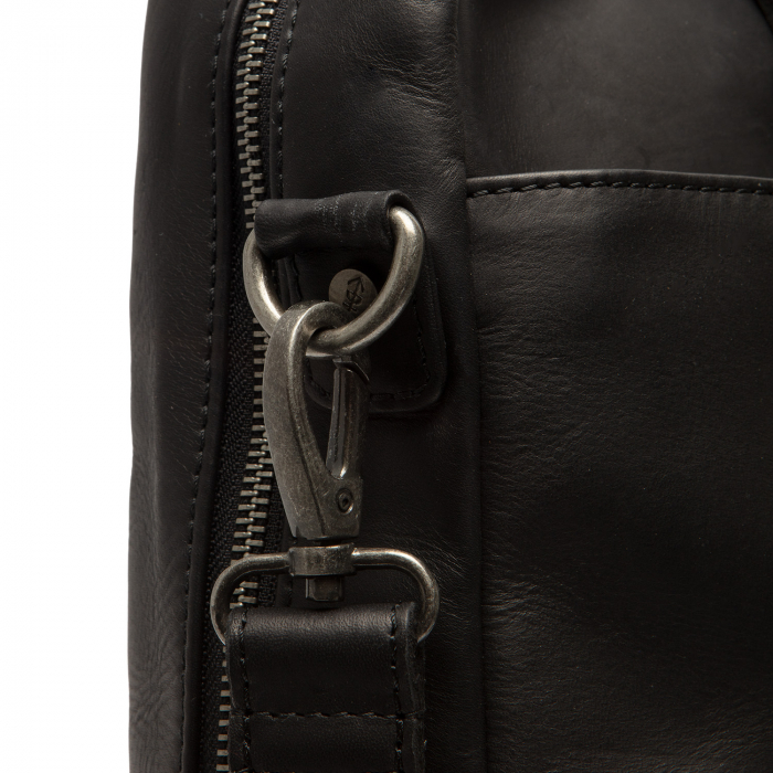 Geanta de laptop din piele naturala, The Chesterfield Brand, Manhattan 15 inch, Negru [5]