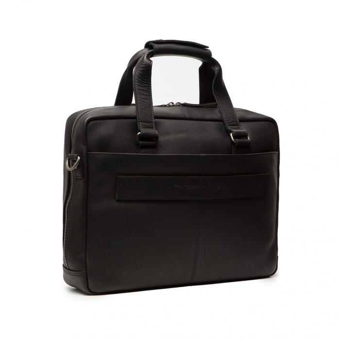 Geanta de laptop din piele naturala, The Chesterfield Brand, Manhattan 15 inch, Negru [6]