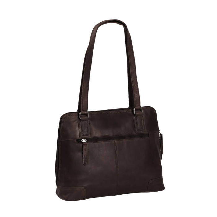 Geanta de laptop din piele naturala, The Chesterfield Brand, Manon, 14 inch, Negru [7]
