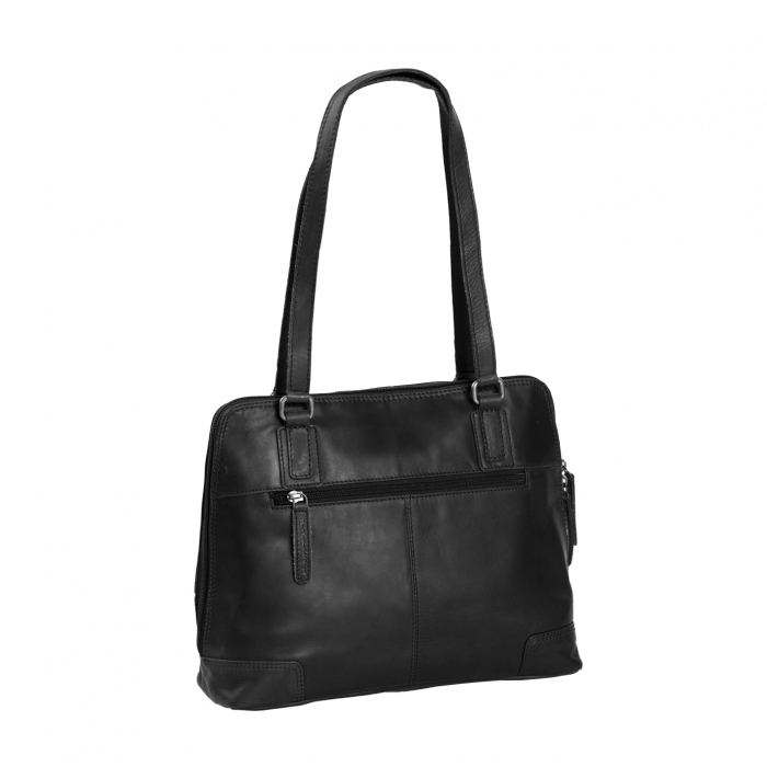Geanta de laptop din piele naturala, The Chesterfield Brand, Manon, 14 inch, Negru [5]