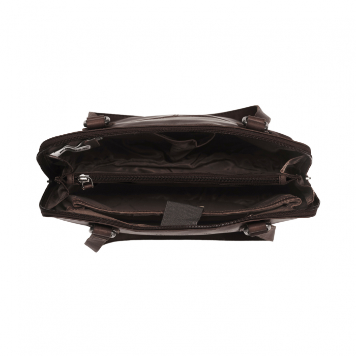 Geanta de laptop din piele naturala, The Chesterfield Brand, Manon, 14 inch, Negru [9]