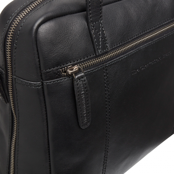 Geanta de laptop din piele naturala, The Chesterfield Brand, Puglia 14 inch, Negru [4]
